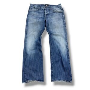 Rock Republic Bootcut Jeans Mens 36x30 Blue Denim Medium Wash Straight Leg Baggy